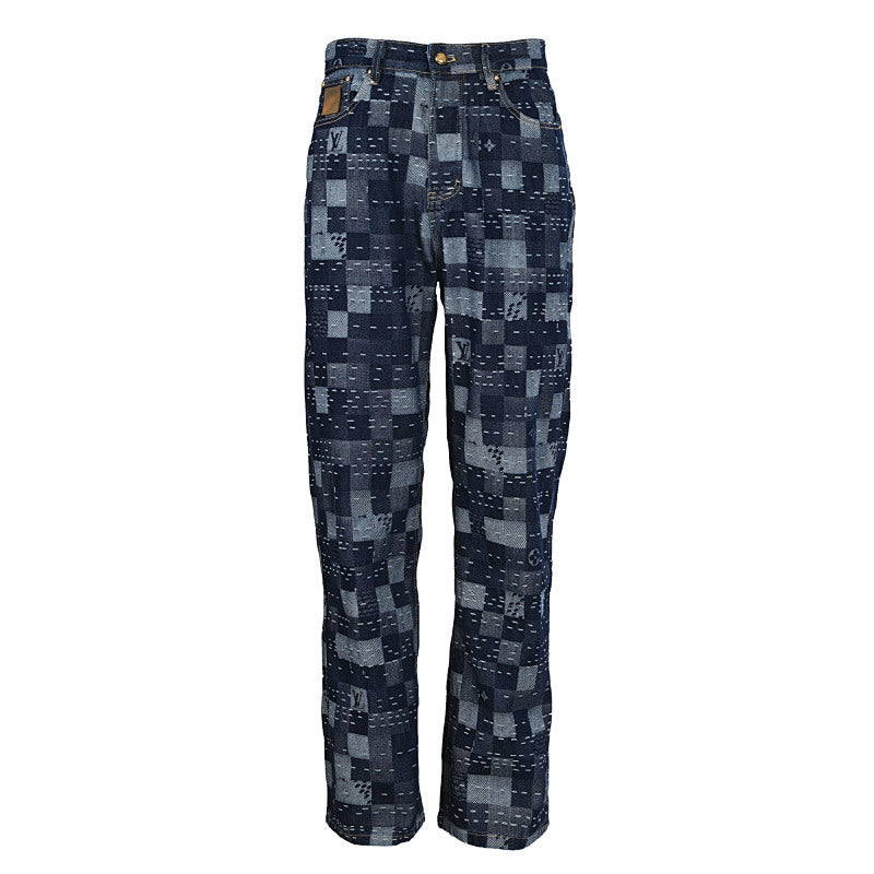 Louis Vuitton LV Detail Straight-Leg Denim Trousers - product image