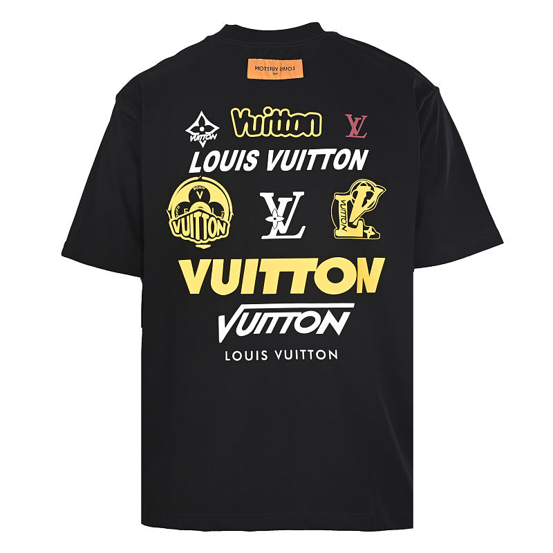 Louis Vuitton Crewneck Short-Sleeve T-Shirt with Front and Back Logo Print - product image