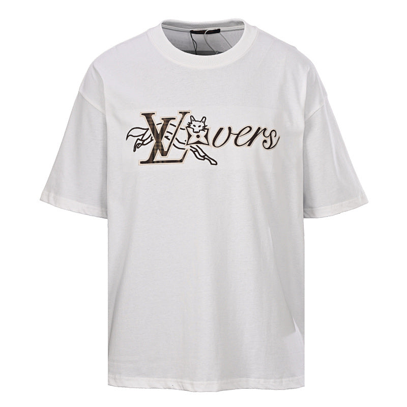 Louis Vuitton Embroidered Sailboat Short-Sleeve T-Shirt - product image