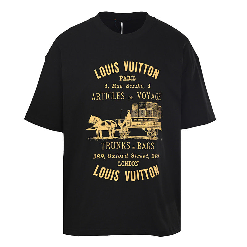 Louis Vuitton Carriage Slogan Print Short-Sleeve T-Shirt - product image