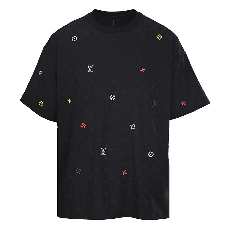 Louis Vuitton All-Over Monogram Short-Sleeve T-Shirt with Embroidered Clover - product image