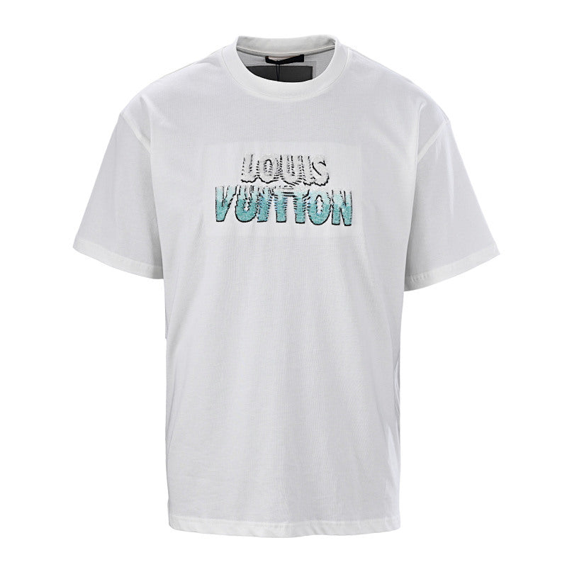 Louis Vuitton Beaded Crew-Neck Short-Sleeve T-Shirt - product image