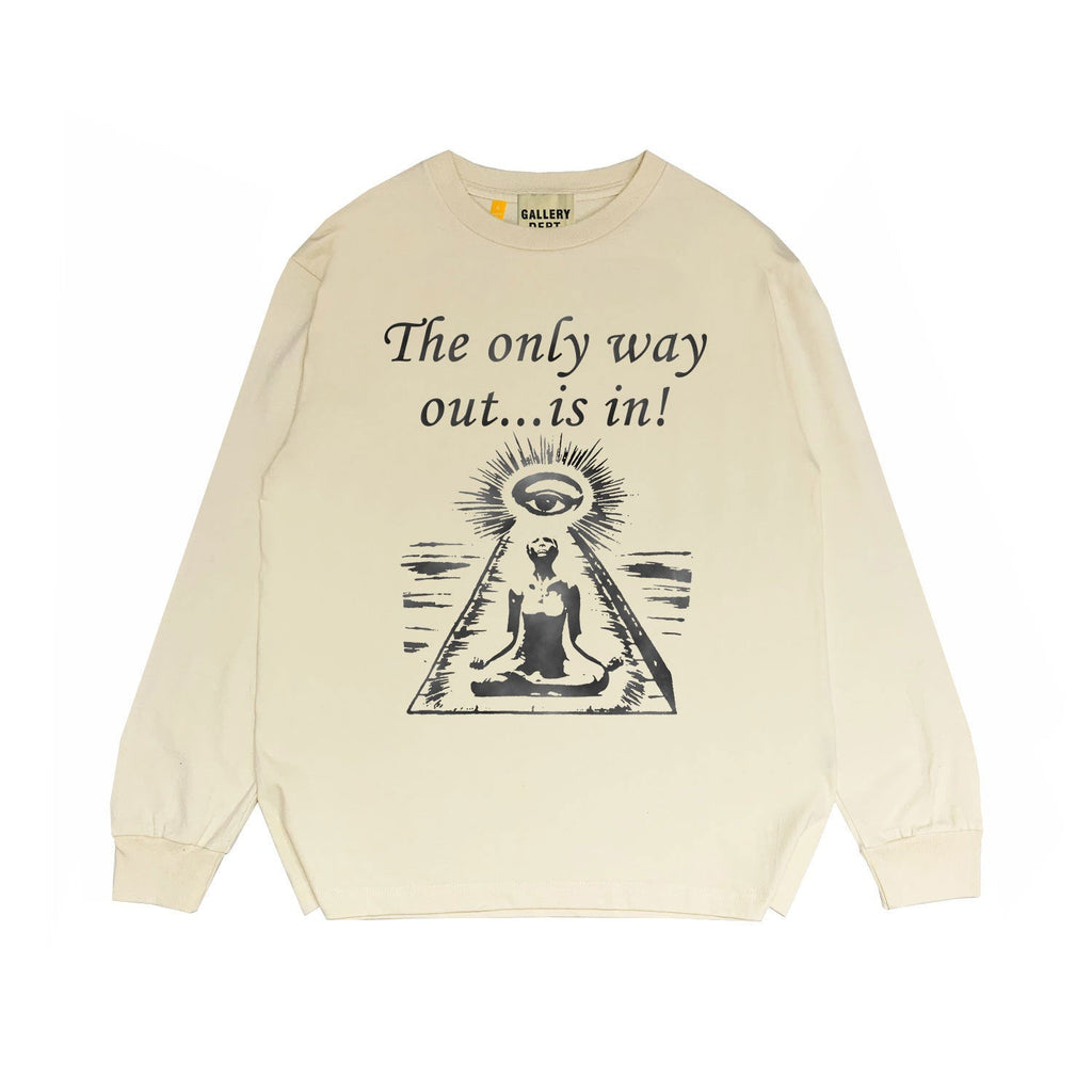 Gallery Dept Long Sleeved Shirt Fashion Brand Long Sleeve Long-Sleeved T-shirt Blouse