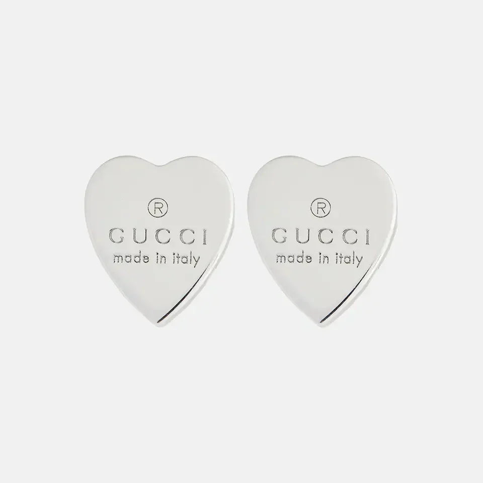 Gucci Double Heart 18K Gold Earrings