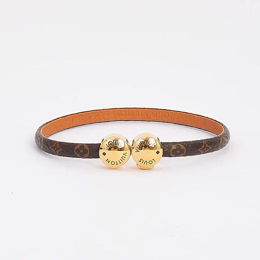 Louis Vuitton Historic Mini Monogram 18K Gold Bracelet