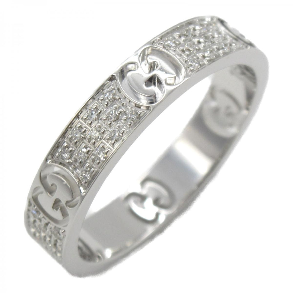 Gucci Double Icon Full Diamonds 18K Gold Ring
