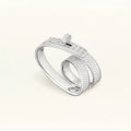 Hermes Kelly Gavroche Double 18K Gold Ring