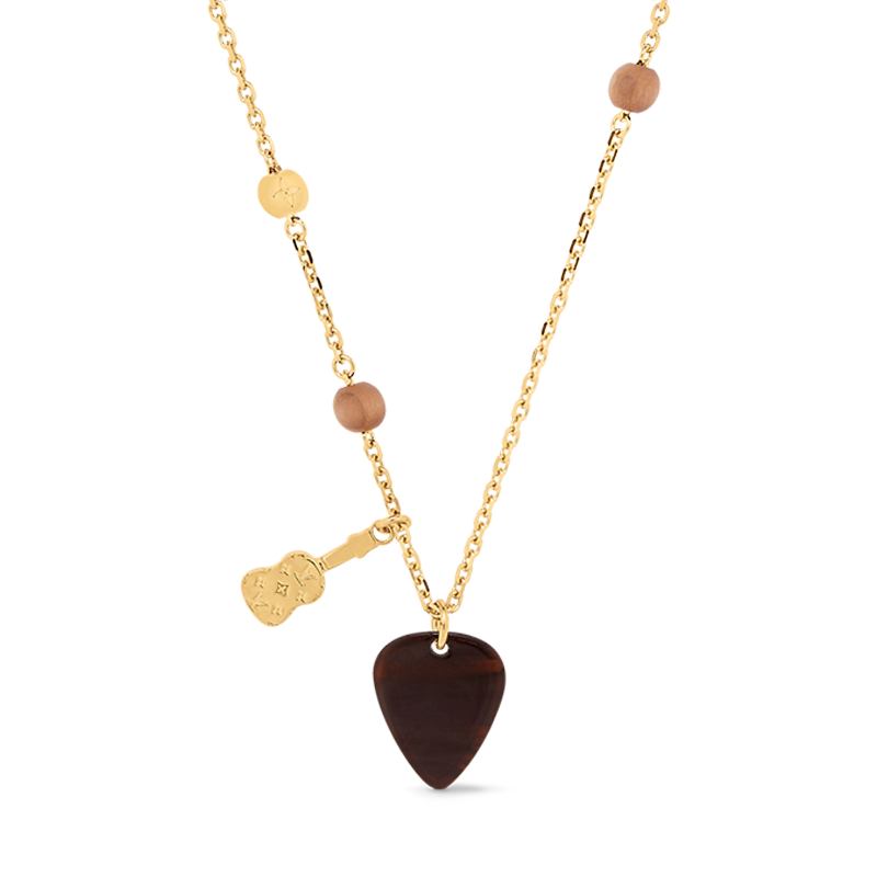 Louis Vuitton Picks Pendant 18K Gold Necklace