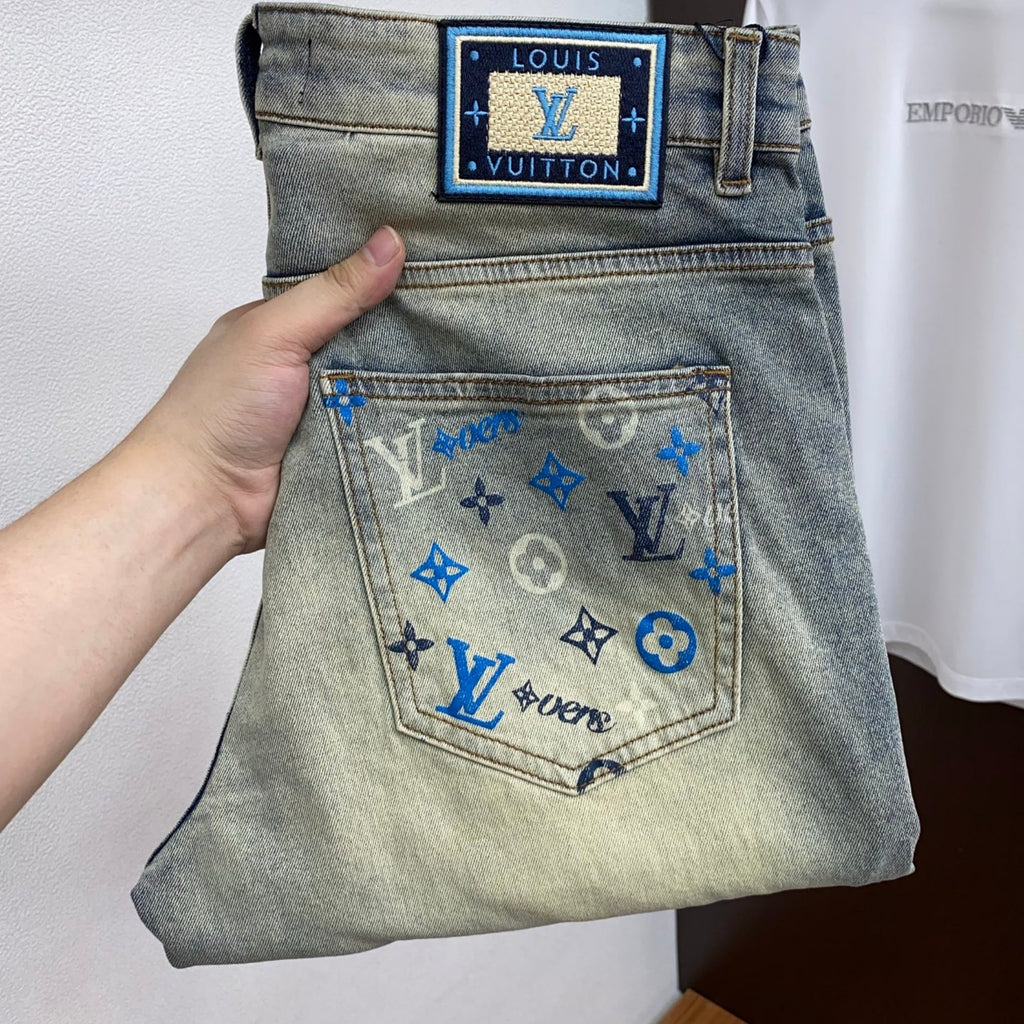Louis Vuitton Logo-Embroidered Jeans - product image 5