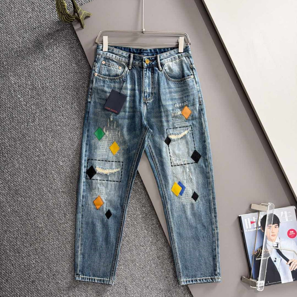Louis Vuitton Logo-Embroidered Jeans - product image