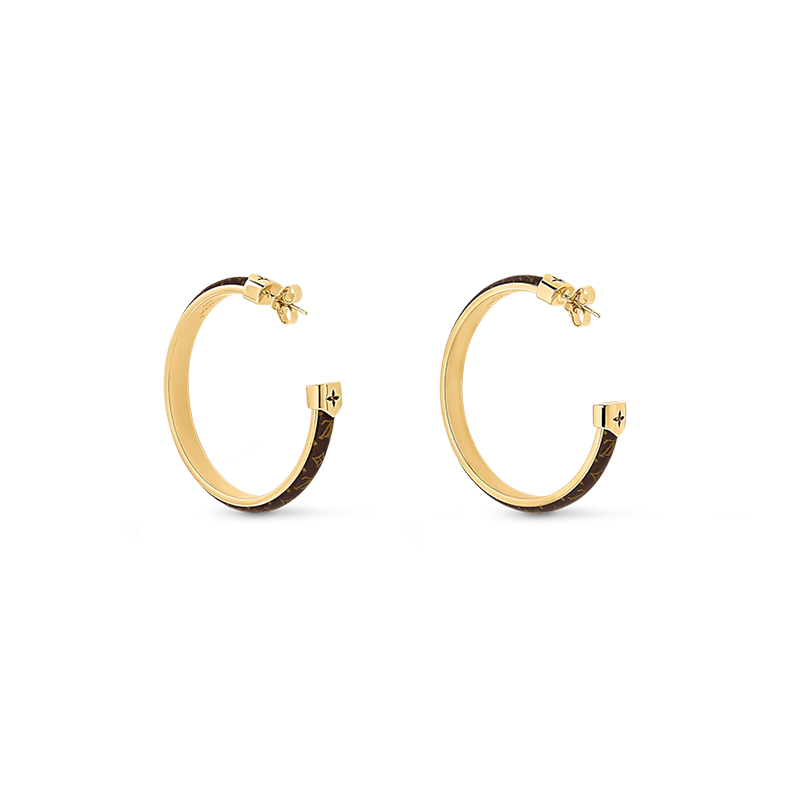 Louis Vuitton Signature 18K Gold Earrings