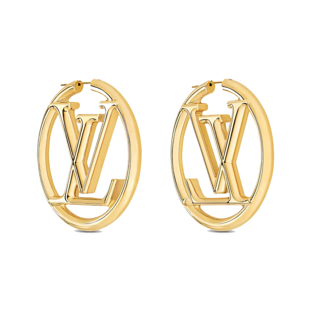 Louis Vuitton Louise Hoop 18K Gold Earrings