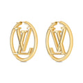 Louis Vuitton Louise Hoop 18K Gold Earrings