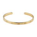 Gucci Double Icon Open Cuff 18K Gold Bracelet