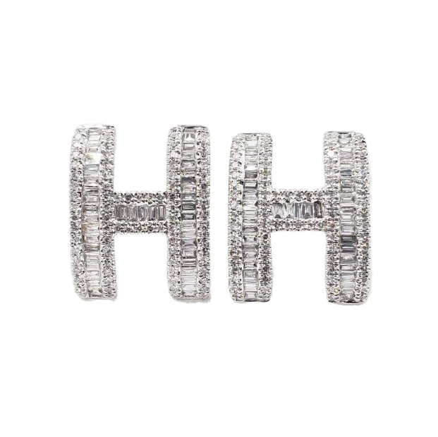 Hermes Pop Diamonds 18K Gold Earrings