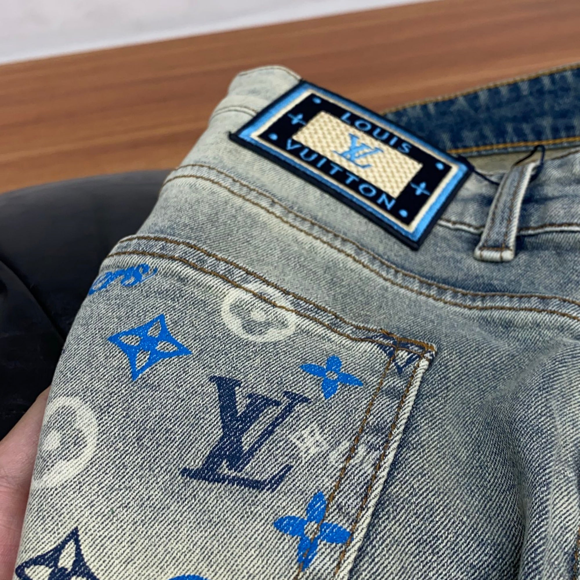 Louis Vuitton Logo-Embroidered Jeans - product image 3