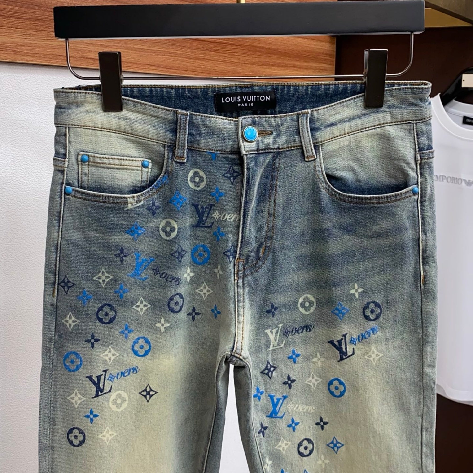 Louis Vuitton Logo-Embroidered Jeans - product image 4