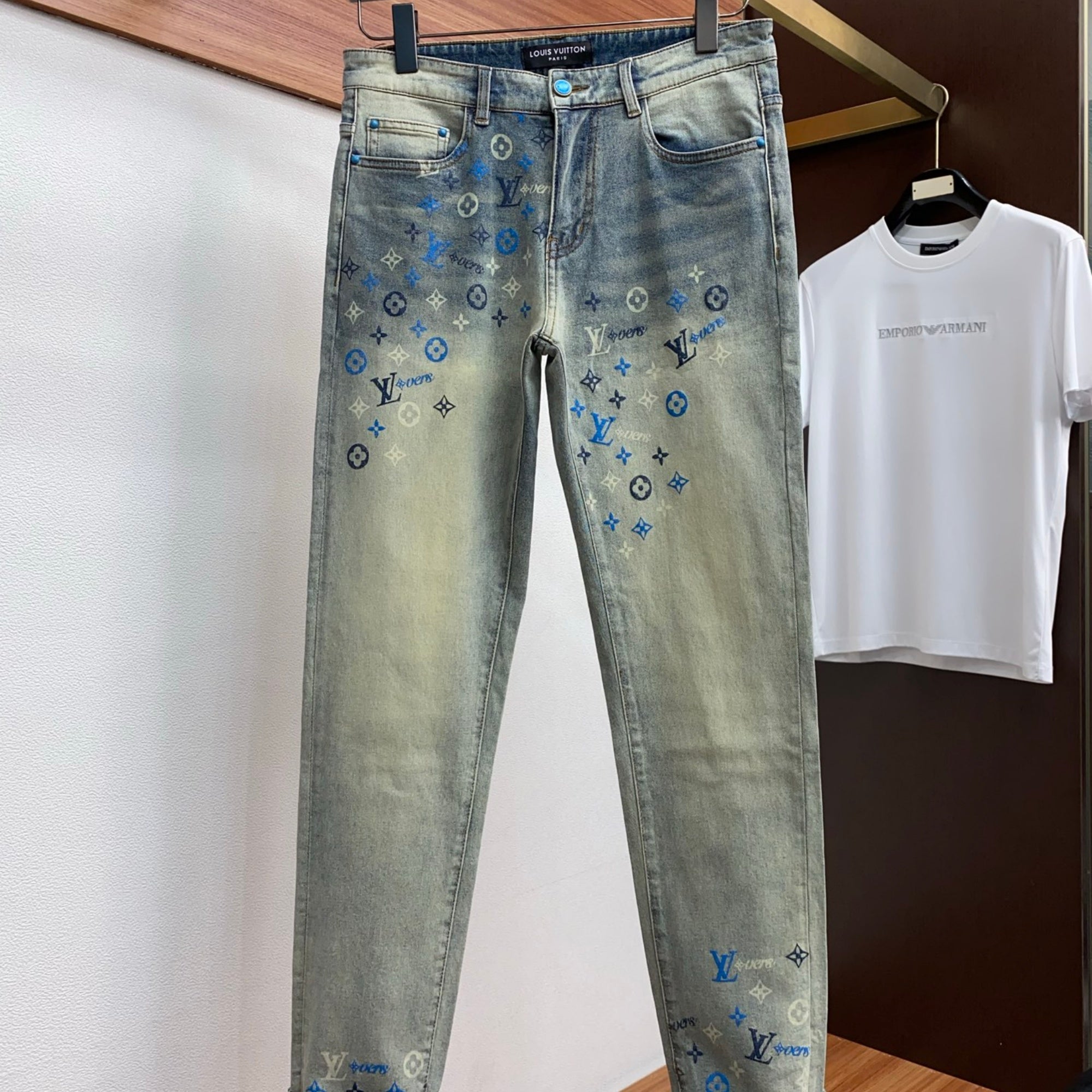 Louis Vuitton Logo-Embroidered Jeans - product image 2