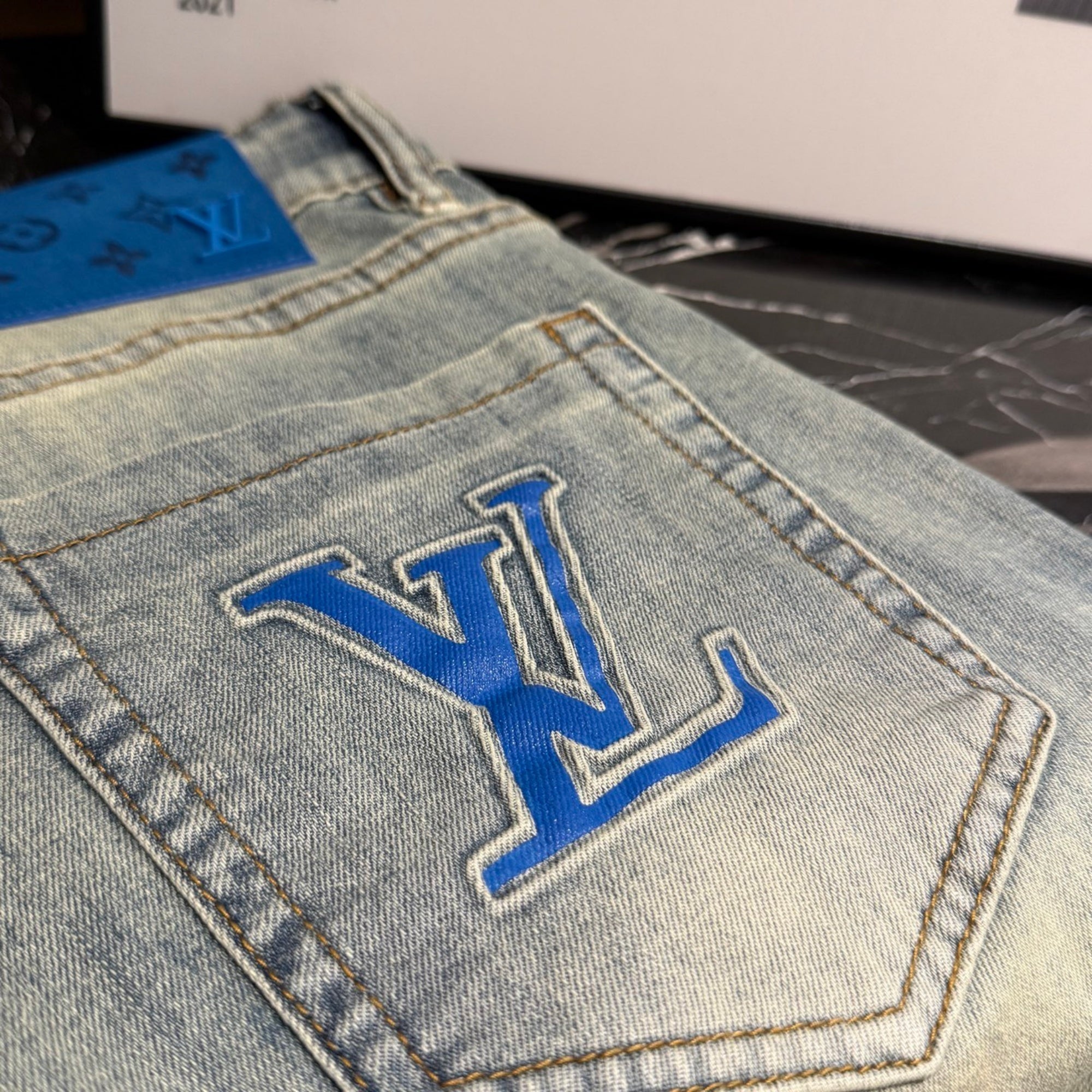 Louis Vuitton Logo-Embroidered Jeans - product image 4
