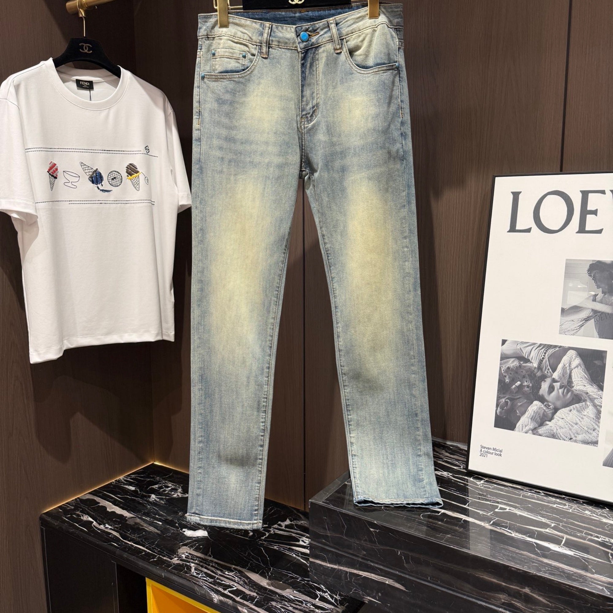 Louis Vuitton Logo-Embroidered Jeans - product image 5