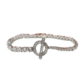 Hermes Finesse Link Diamond 18K Gold Bracelet