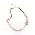Chanel Crystals Choker 18K Gold Necklace