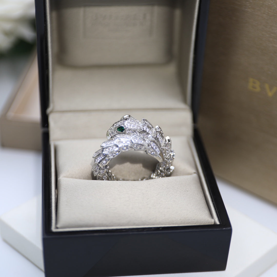 Bvlgari Serpenti Tubolari 18K Gold Ring