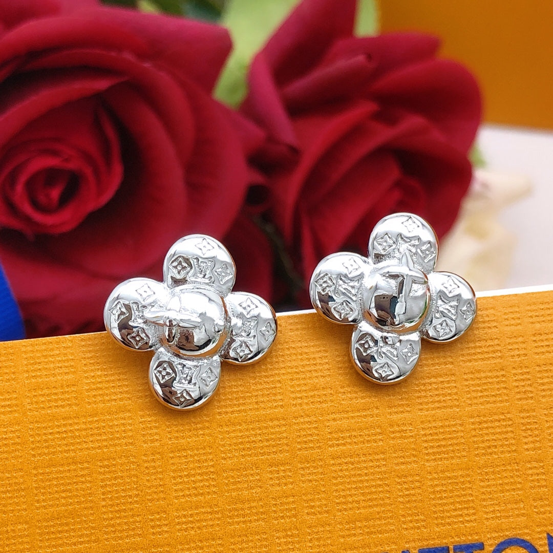 Louis Vuitton Vivienne 18K Gold Earrings