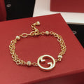 GucciDiamond Gold Chain 18K Gold Bracelet