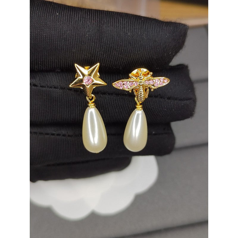 Dior Pearl 18K Gold Earrings