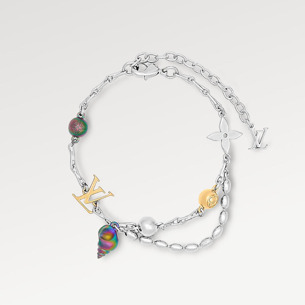 Louis Vuitton Shell 18K Gold Bracelet