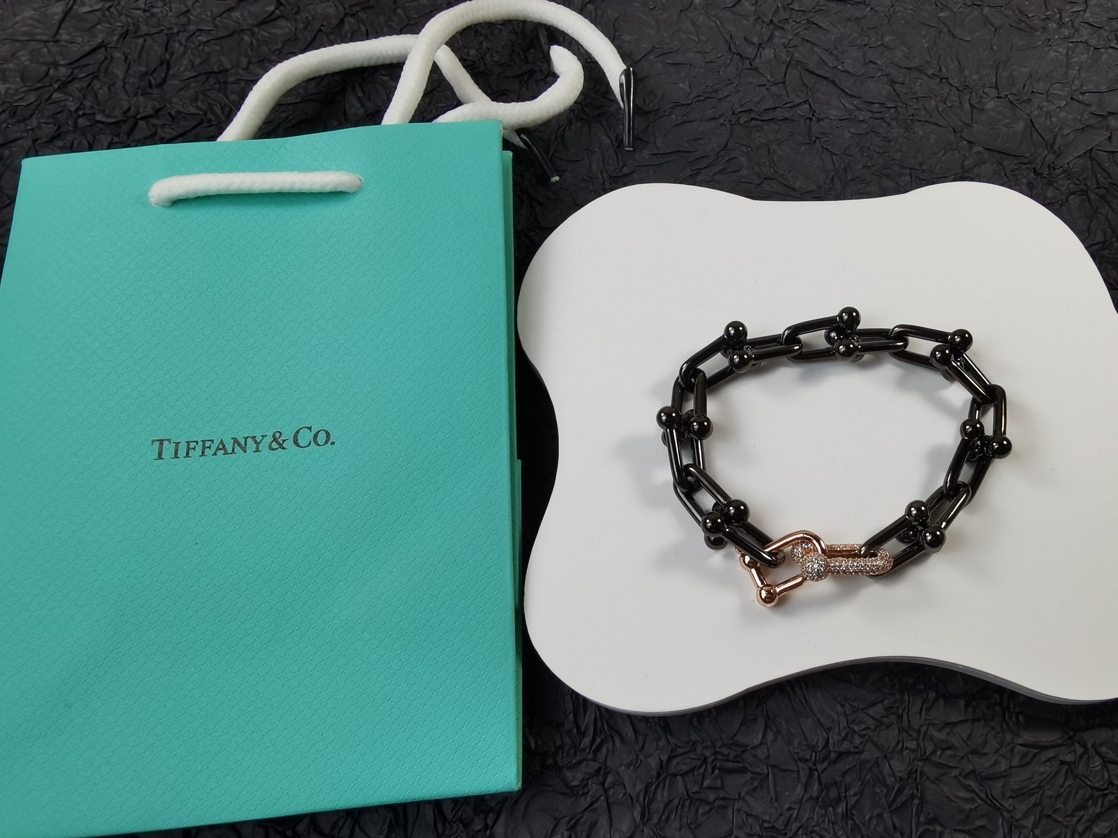 Tiffany HardWear Titanium 18K Gold Bracelet
