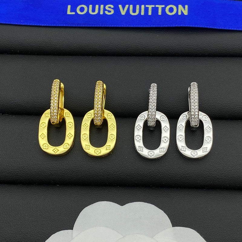Louis Vuitton Circle 18K Gold Earrings