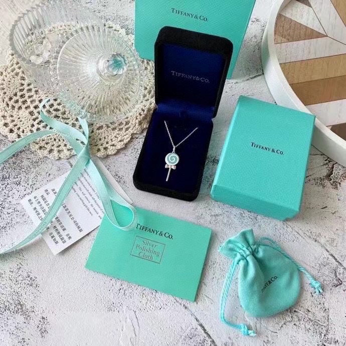 Tiffany Lollipop Charm Chain 18K Gold Necklace