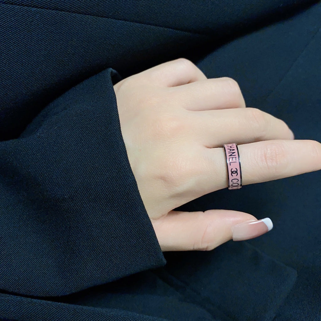 Chanel Coco Pink 18K Gold Ring