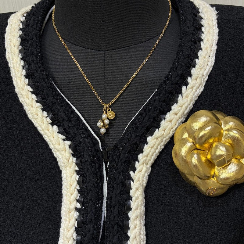 Chanel 26P Grape Pearl Gold 18K Gold Necklace
