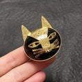Chanel Cat 18K Gold Brooch