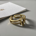 Dior Crystal 18K Gold Ring