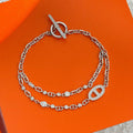 Hermes Farandole Diamond 18K Gold Bracelet