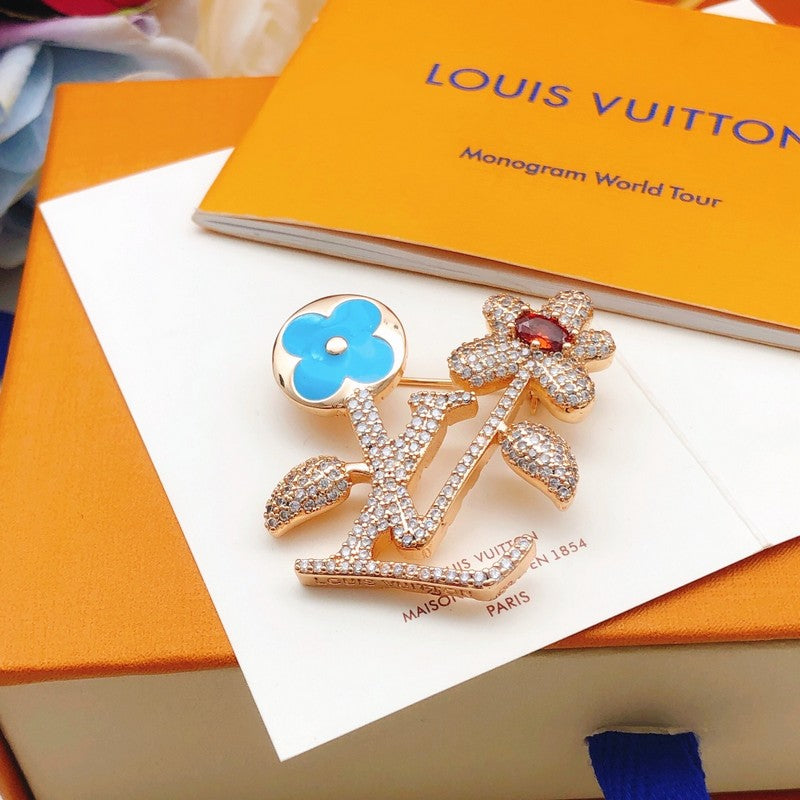 Louis Vuitton Blooming 18K Gold Brooch