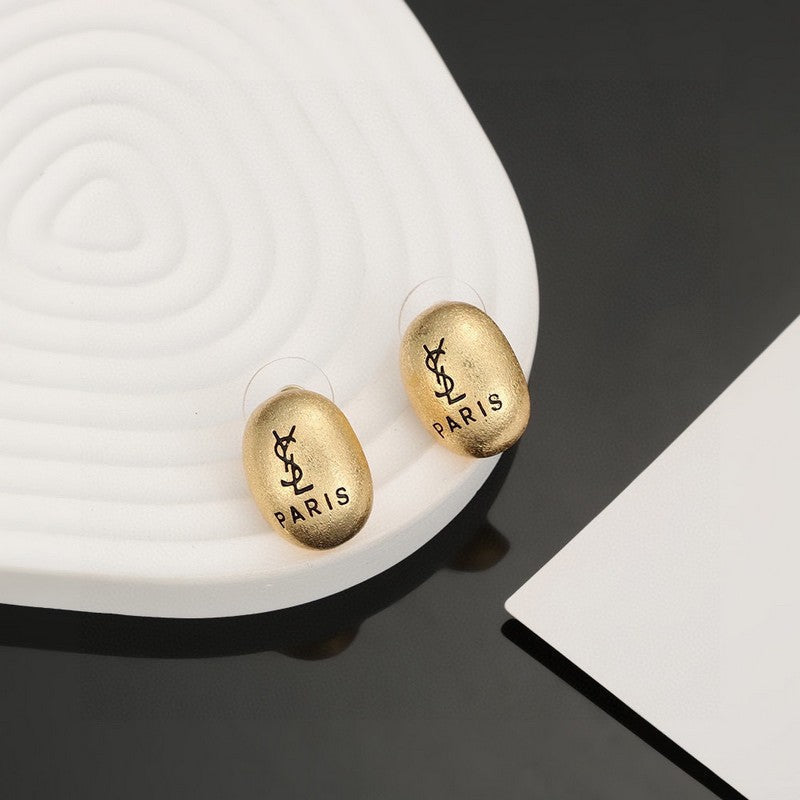 YSL Gold 18K Gold Earrings