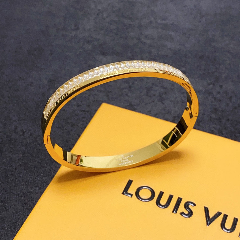 Louis Vuitton Crystals 18K Gold Bracelet