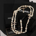 Chanel 26C Long Pearl 18K Gold Necklace