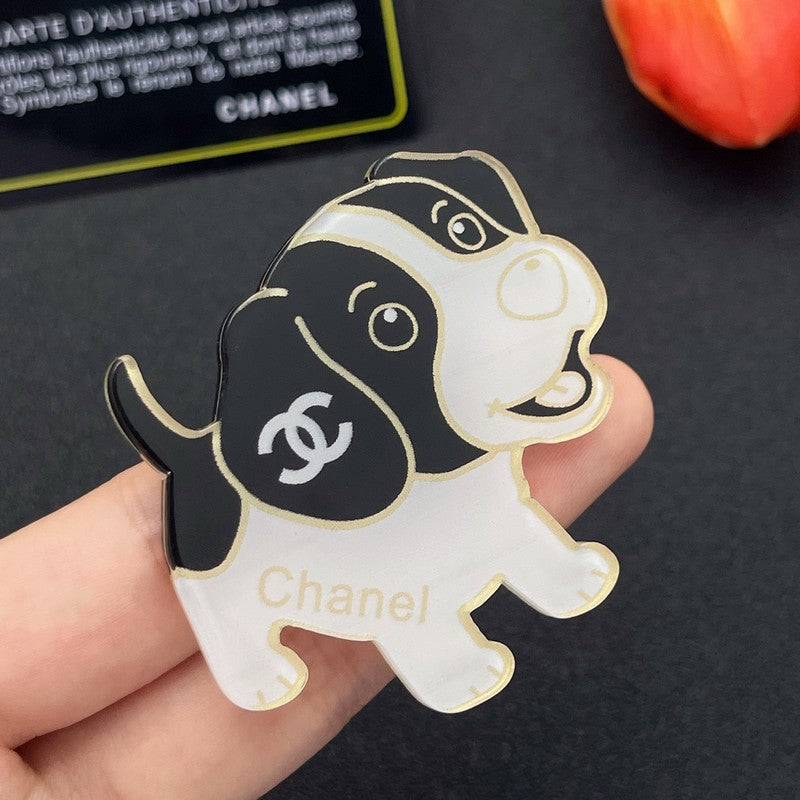 Chanel Dog 18K Gold Brooch