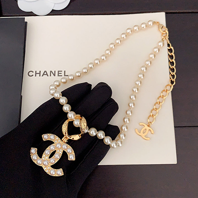 Chanel Classic Pearl 18K Gold Necklace