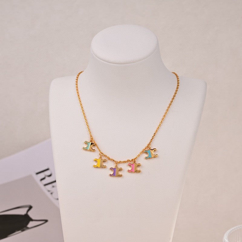 Celine Teen Charms 18K Gold Necklace