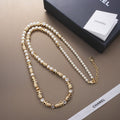 Chanel 26C Crystal Long 18K Gold Necklace
