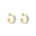 Louis Vuitton Nanogram Enamel 18K Gold Earrings