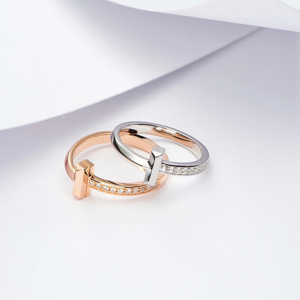 Tiffany T1 Diamond 18K Gold Ring