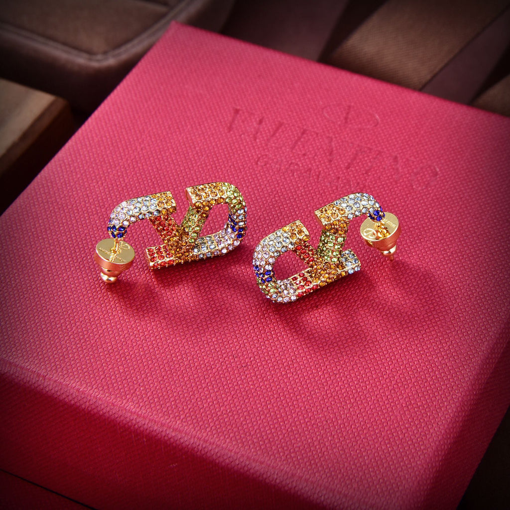 Valentino Valentino Signature 18K Gold Earrings